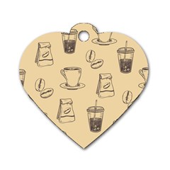 Coffee-56 Dog Tag Heart (two Sides)