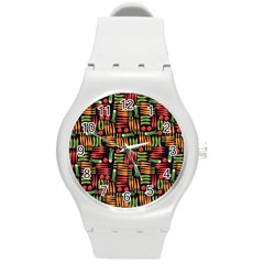 Vegetable Round Plastic Sport Watch (m)