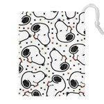 Dog Pattern Drawstring Pouch (5XL) Front