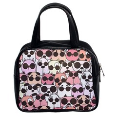 Cute-dog-seamless-pattern-background Classic Handbag (two Sides) by Salman4z