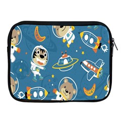 Seamless-pattern-funny-astronaut-outer-space-transportation Apple Ipad 2/3/4 Zipper Cases by Salman4z