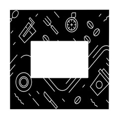 Coffee-background White Box Photo Frame 4  X 6 