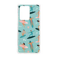 Beach-surfing-surfers-with-surfboards-surfer-rides-wave-summer-outdoors-surfboards-seamless-pattern- Samsung Galaxy S20 Ultra 6 9 Inch Tpu Uv Case by Salman4z