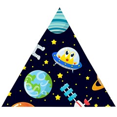 Space-seamless-pattern   - Wooden Puzzle Triangle by Salman4z