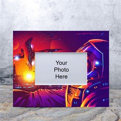 Far-future-human-colonization White Tabletop Photo Frame 4 x6 
