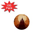 Beautiful-castle 1  Mini Buttons (100 pack)  Front