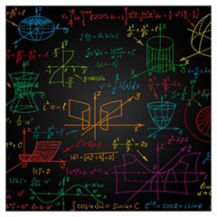 Mathematical-colorful-formulas-drawn-by-hand-black-chalkboard Lightweight Scarf 
