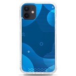 Abstract-classic-blue-background iPhone 12 mini TPU UV Print Case	 Front