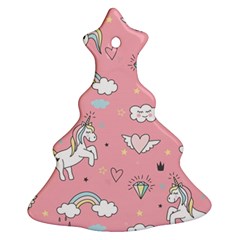 Cute-unicorn-seamless-pattern Ornament (christmas Tree)  by Salman4z