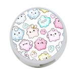 Cute-doodle-cartoon-seamless-pattern 4-Port USB Hub (One Side) Front