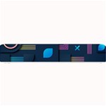 Gradient Geometric Shapes Dark Background Small Bar Mat 24 x4  Bar Mat