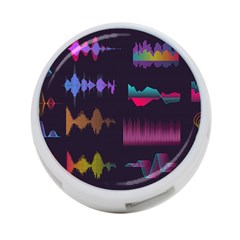 Colorful-sound-wave-set 4-port Usb Hub (one Side)