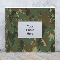 Camouflage-splatters-background White Wall Photo Frame 5  X 7 