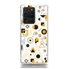 Flat Geometric Shapes Background Samsung Galaxy S20 Ultra 6 9 Inch Tpu Uv Case