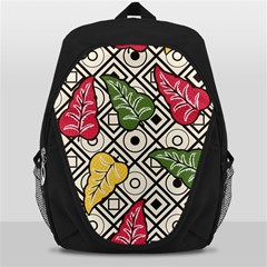 Leaves Foliage Batik Seamless Backpack Bag