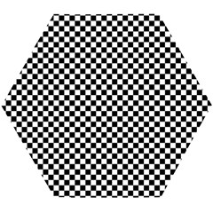 Background Black Board Checker Checkerboard Wooden Puzzle Hexagon by pakminggu