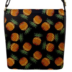 Pineapple Background Pineapple Pattern Flap Closure Messenger Bag (s)