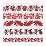 Ukraine Scheme Pattern Kit Ornament Plants Medium Glasses Cloth Front