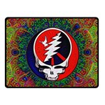 Grateful Dead Pattern Two Sides Fleece Blanket (Small) 45 x34  Blanket Back