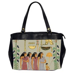 Egyptian Paper Women Child Owl Oversize Office Handbag (2 Sides) by Mog4mog4