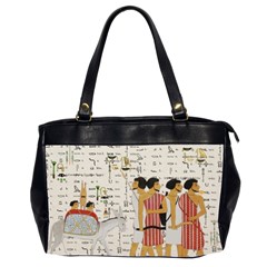 Egyptian Design Men Worker Slaves Oversize Office Handbag (2 Sides) by Mog4mog4