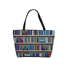 Bookshelf Classic Shoulder Handbag by Mog4mog4