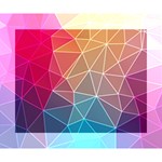 Multicolored Geometric Origami Idea Pattern Deluxe Canvas 14  x 11  (Stretched) 14  x 11  x 1.5  Stretched Canvas