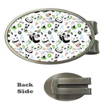 Giant Panda Bear Pattern Money Clips (Oval)  Front