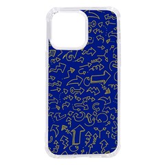 Arrows Doodles Drawing Background Sketch Direction Iphone 14 Pro Max Tpu Uv Print Case