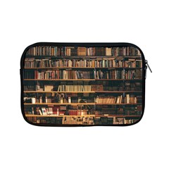 Books On Bookshelf Assorted Color Book Lot In Bookcase Library Apple Ipad Mini Zipper Cases by 99art