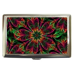 Multicolored Flower Mandala Wallpaper Kaleidoscope Pattern Cigarette Money Case