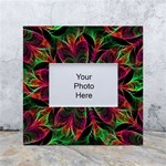 Multicolored Flower Mandala Wallpaper Kaleidoscope Pattern White Box Photo Frame 4  x 6  Front
