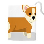 Corgi Dog Puppy Drawstring Pouch (5XL) Front
