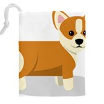Corgi Dog Puppy Drawstring Pouch (5XL) Back