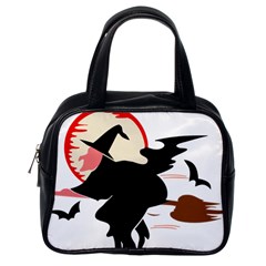 Bat Broom Broomstick Classic Handbag (one Side) by 99art