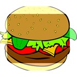 Hamburger-cheeseburger-fast-food Deluxe Canvas 14  x 11  (Stretched) 14  x 11  x 1.5  Stretched Canvas