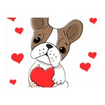 Animation-dog-cute-animate-comic Two Sides Premium Plush Fleece Blanket (Mini) 35 x27  Blanket Back