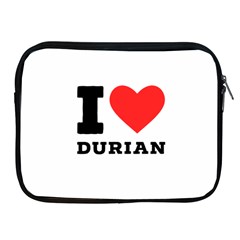 I Love Durian Apple Ipad 2/3/4 Zipper Cases by ilovewhateva