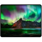 Aurora Borealis Nature Sky Light Fleece Blanket (Medium) 60 x50  Blanket Front