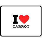I love carrots  Fleece Blanket (Large) 80 x60  Blanket Front