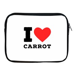 I Love Carrots  Apple Ipad 2/3/4 Zipper Cases by ilovewhateva