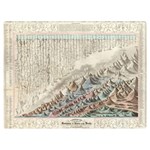 Mountain View Mountain Top Infographics Map Two Sides Premium Plush Fleece Blanket (Extra Small) 40 x30  Blanket Back