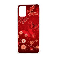 Four Red Butterflies With Flower Illustration Butterfly Flowers Samsung Galaxy S20plus 6 7 Inch Tpu Uv Case by B30l