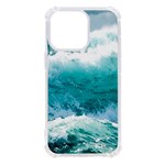 Ai Generated Waves Ocean Sea Tsunami Nautical Blue Sea iPhone 13 Pro TPU UV Print Case Front
