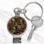 New York City Nyc Skyscrapers Nail Clippers Key Chain Front