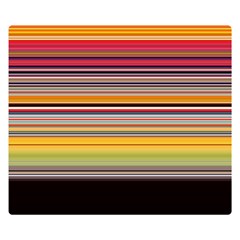 Neopolitan Horizontal Lines Strokes Premium Plush Fleece Blanket (small)