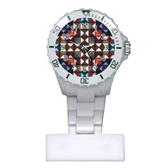Symmetry Geometric Pattern Texture Plastic Nurses Watch