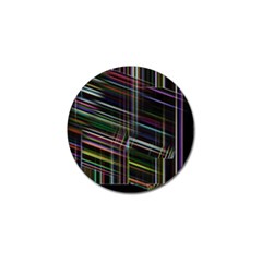 False Prismatic Black Background Golf Ball Marker (4 Pack)