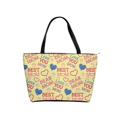 Love Mom Happy Mothers Day I Love Mom Graphic Pattern Classic Shoulder Handbag by Ravend