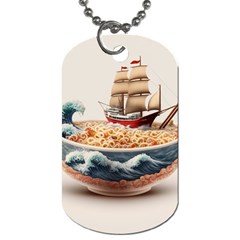 Noodles Pirate Chinese Food Food Dog Tag (one Side) by Ndabl3x